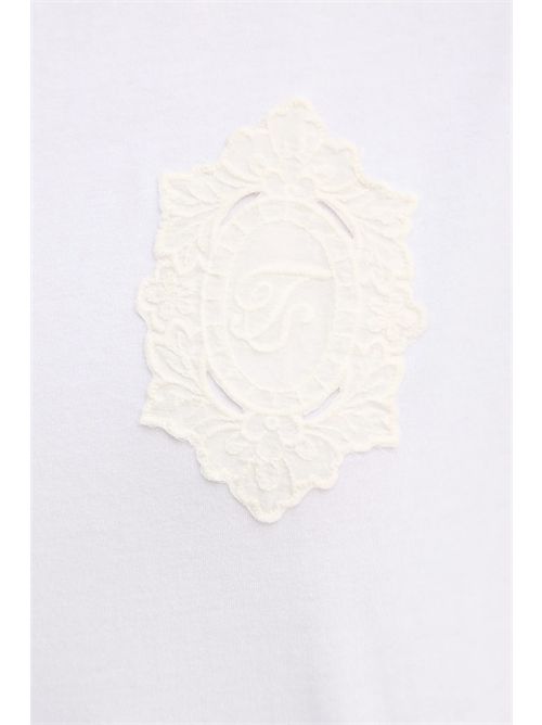 Twinset T-shirt in cotone con logo TWINSET | TT2044/00001